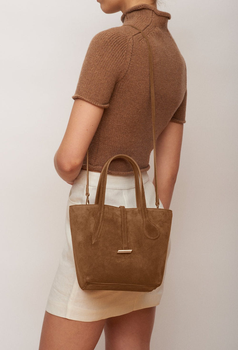 Sprout Tote Mini Rhum Suede - Little Liffner