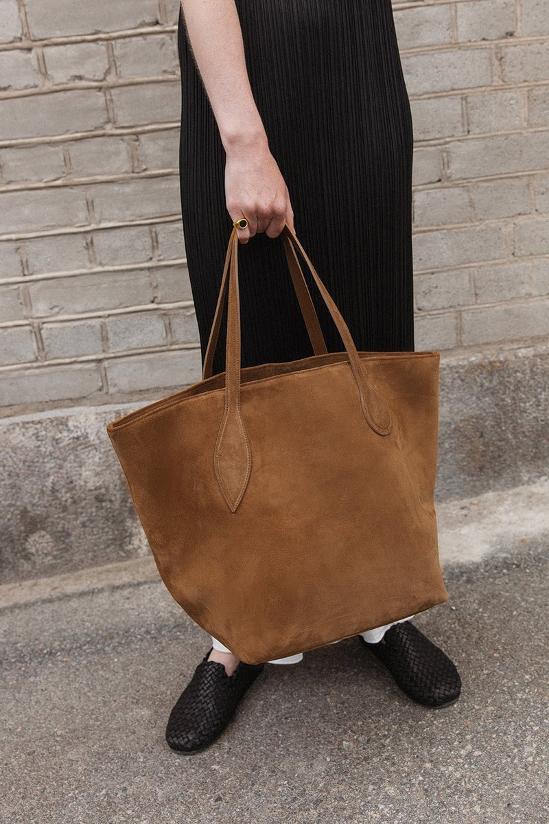 Sprout Tote Mini Chestnut Suede - Little Liffner