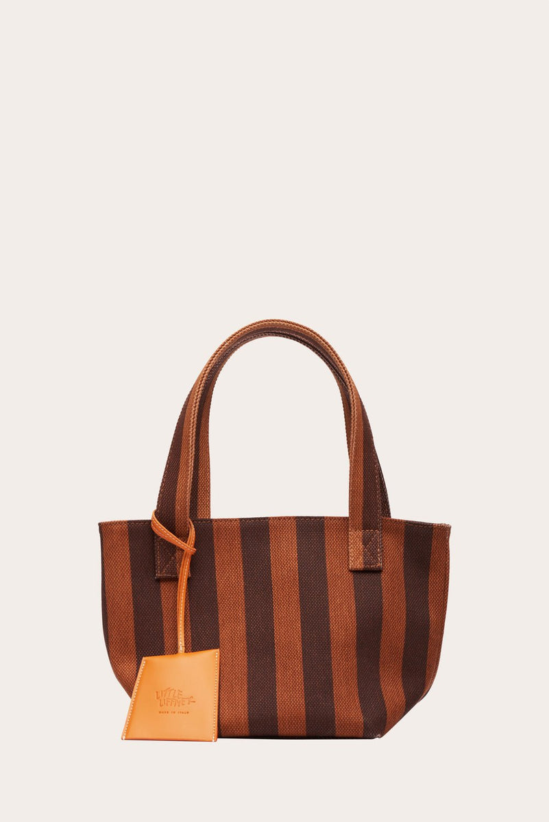 Mini Leather Basket Dark Brown - Little Liffner