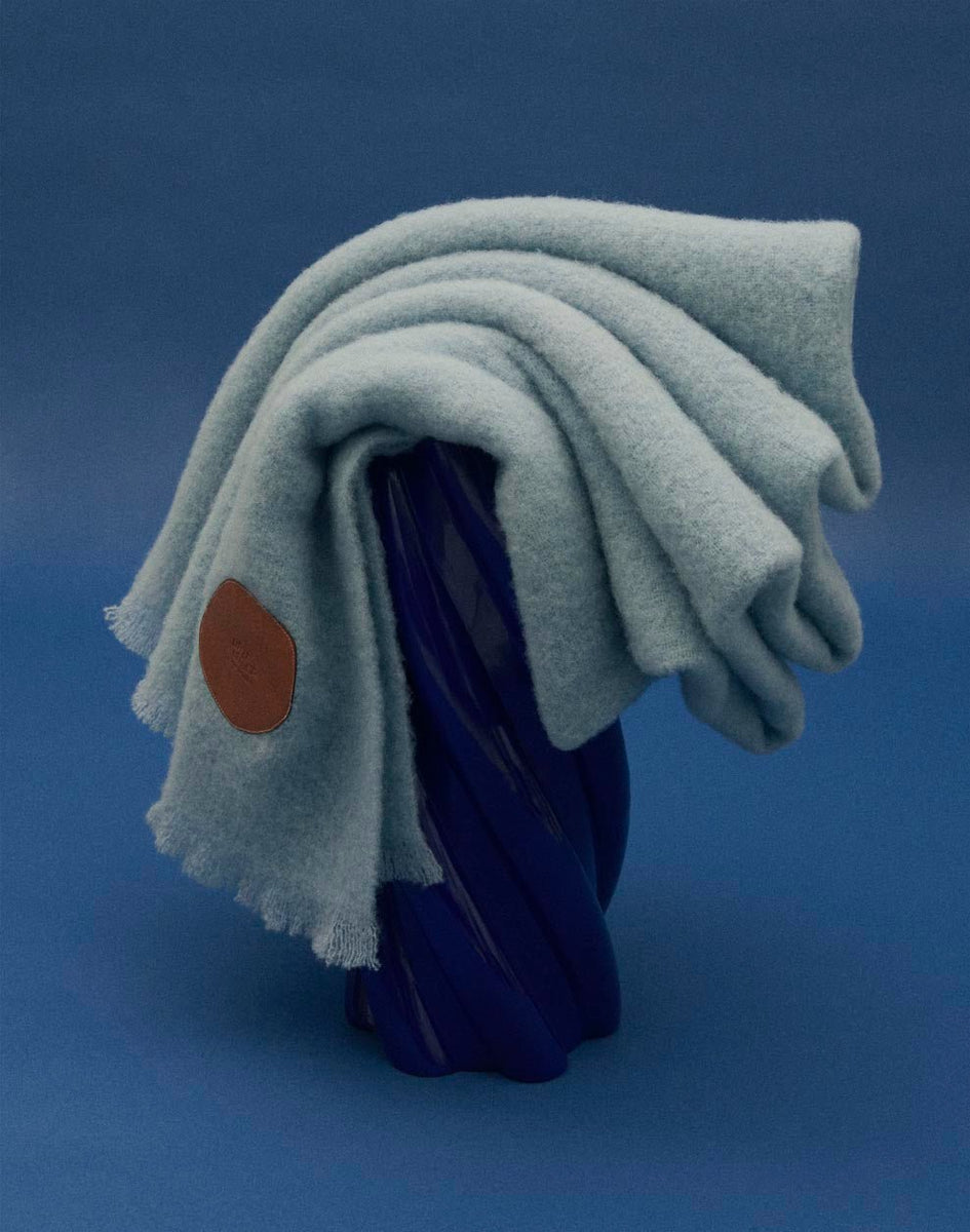 Wool Blanket Light Blue Little Liffner