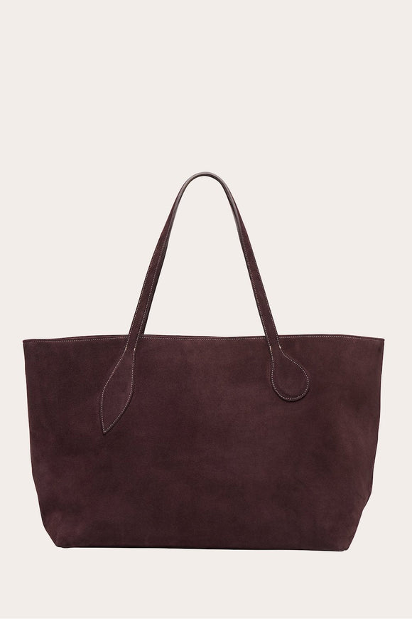 Mega Sprout Tote Amarone Suede - Little Liffner