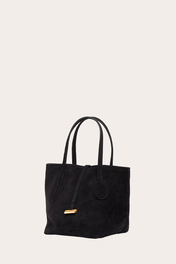Sprout Tote Mini Black Leather - Little Liffner