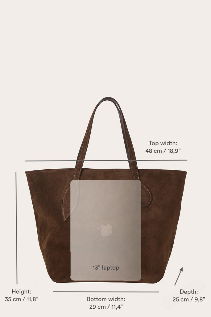 Sprout Tote Rhum Suede - Little Liffner